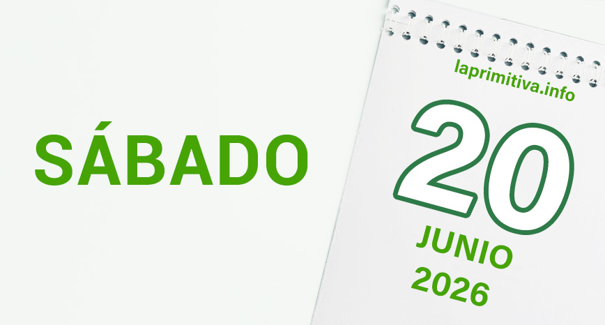 La Primitiva, sabado 20 de junio 2026