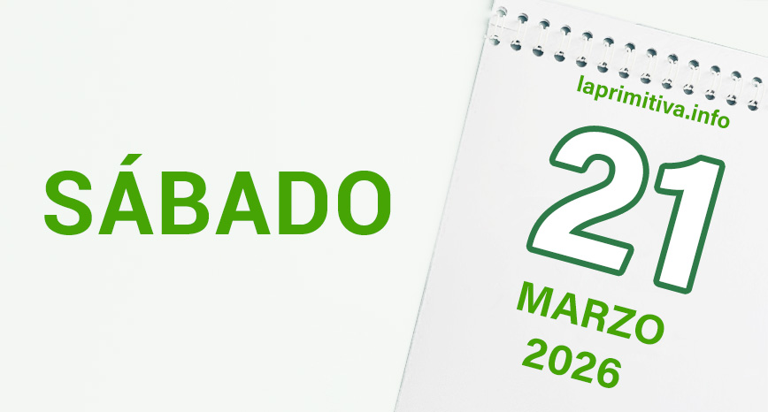 La Primitiva, sábado 21 de marzo 2026