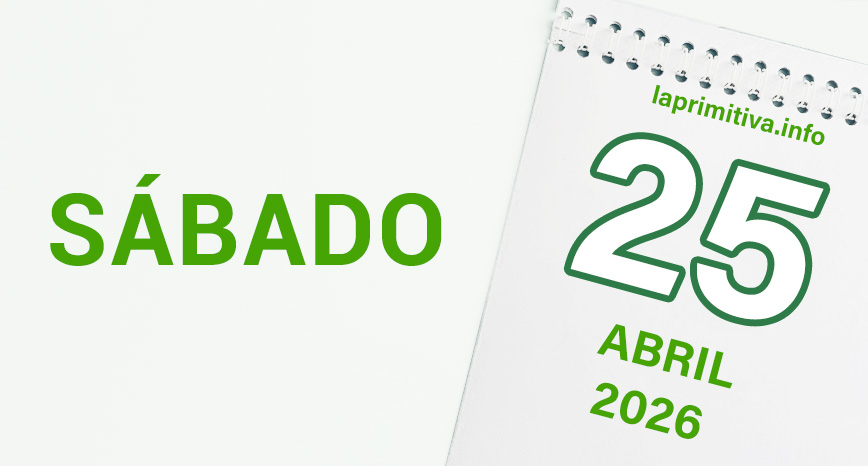 La Primitiva, sábado 25 de abril 2026