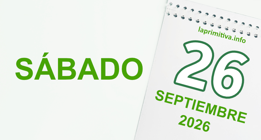 Escrutinio de La Primitiva, sabado 26 de septiembre 2026